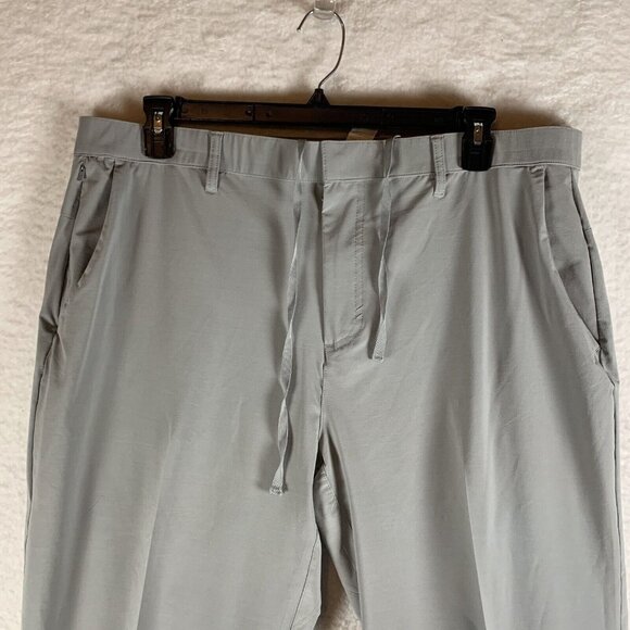 Fabletics The Only Pants Men's 2XL Gray Stretch Slash Pockets Skinny Leg 9673 - Picture 5 of 14